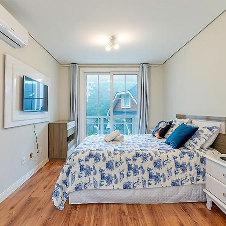 Incrivel Apartamento A 500M Da Rua Coberta Gramado Luaran gambar